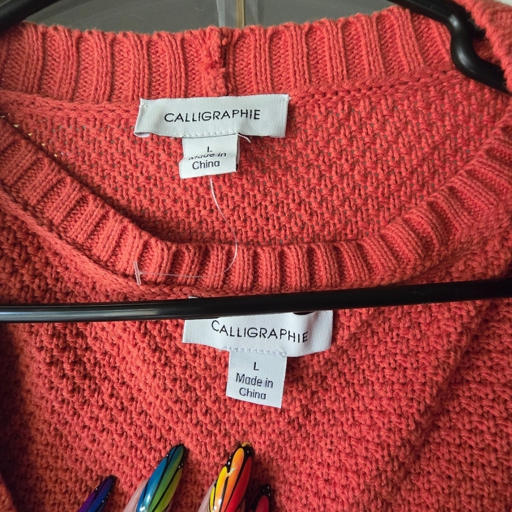 Calgan Women's Coral Cardigan Sweater - Picture 2 of 2